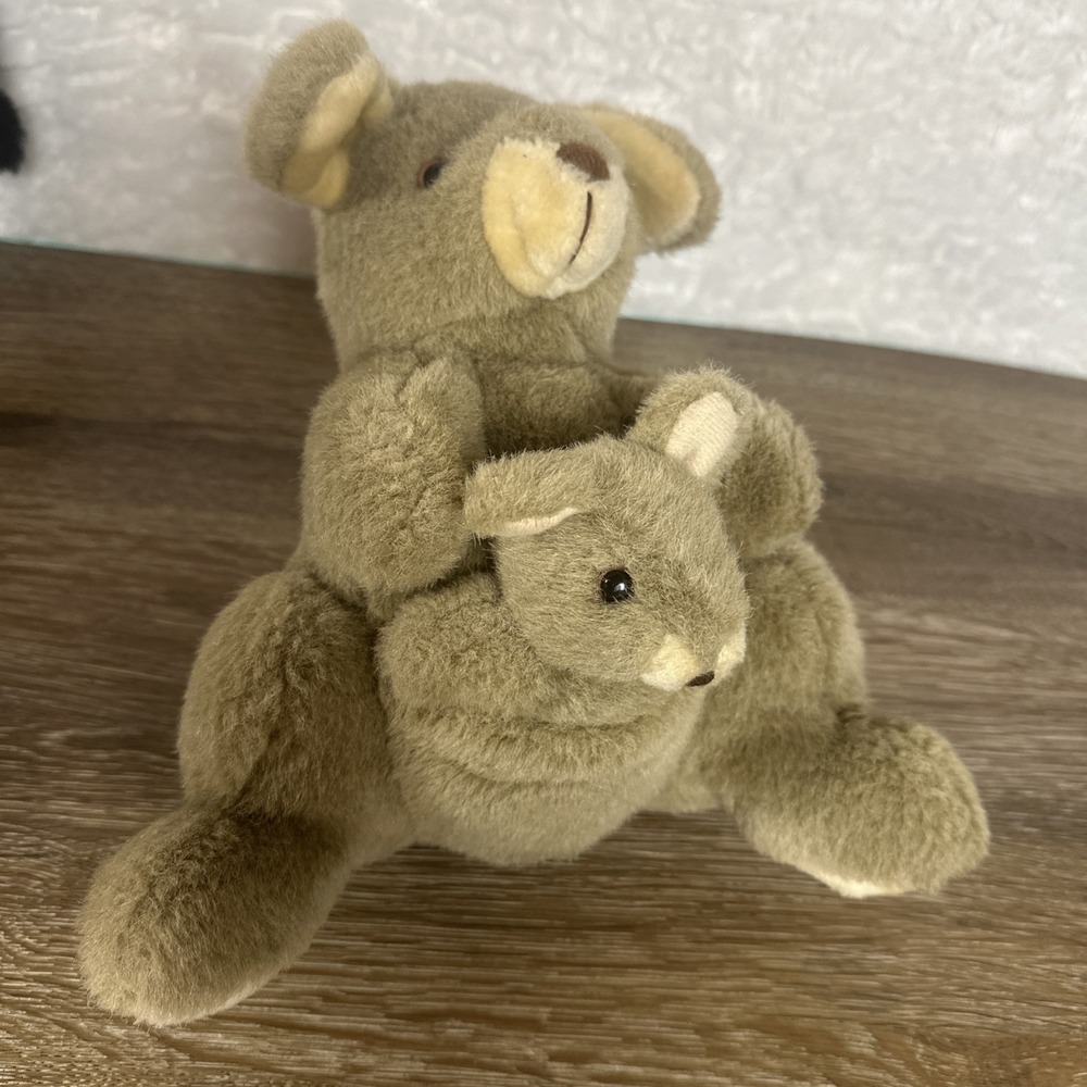 Vintage 1992 Summit Collection Kangaroo With Baby Joey Plush Stuffed Animal 10"
